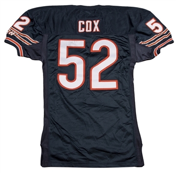 1996 Bryan Cox Game Used Chicago Bears Home Jersey (MEARS)